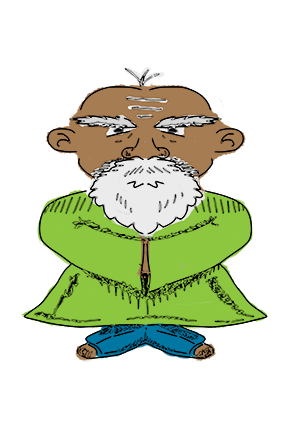 green-robed monk